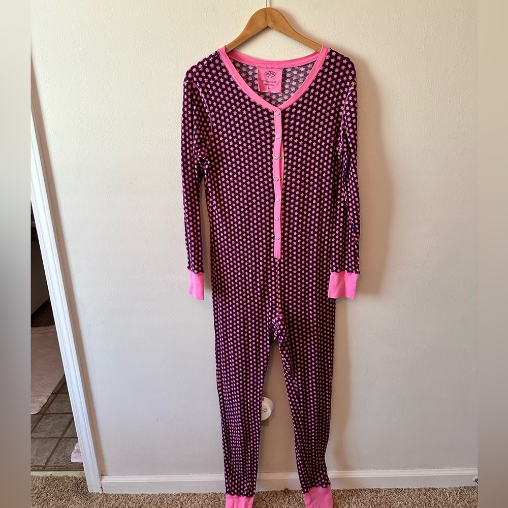 Victoria’s Secret Floral Long Thermal Onsie